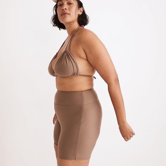 Madewell Second Wave Ruched String Bikini Top M NWT - Picture 4 of 7